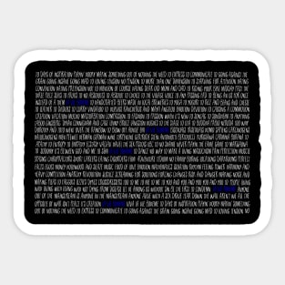 La Vie Boheme Lyrics Sticker